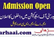 Admissions in University of Education Lahore and Sub Campuses