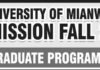 University of Mianwali Admissions Fall 2020