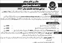 Military College Jhelum Admission in Class VIII-2020