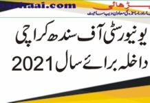 University of Sindh Admissions 2021