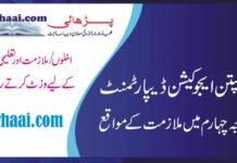 Class IV Jobs in Education Department Pakpattan