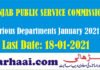 PPSC Jobs in Various Departments January 2021