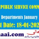 PPSC Jobs in Various Departments January 2021
