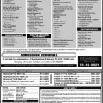 Admission Notice Spring 2021 University of Sargodha