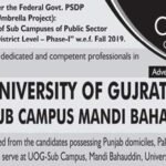 University of Gujrat Jobs 2021