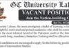 GC University Lahore Teaching Jobs 2021