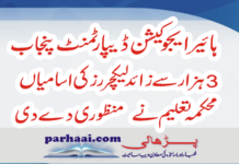 Lecturer Jobs in Punjab Higher Education Department 2021