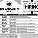 APS ASKARI TEACHING & SECTION HEAD JOBS 2022
