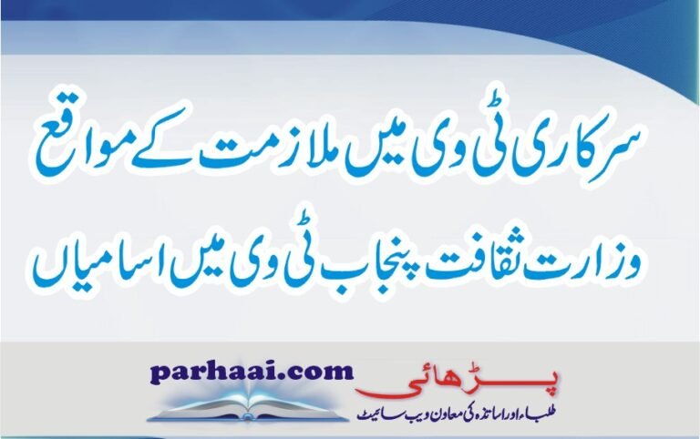 Punjab Government TV Channel Jobs 2022