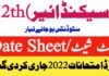 BISE ALL PUNJAB Final Date Sheet HSSC-PART-II (F.Sc.) 2022