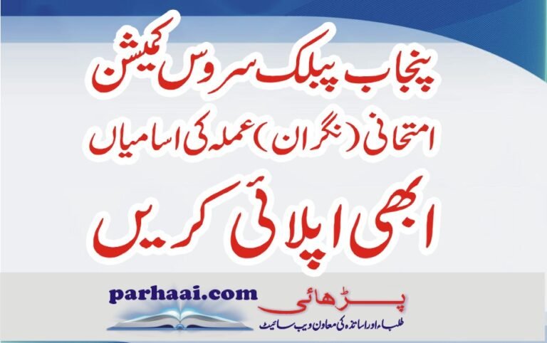 PPSC Jobs Invigilators and Examination Staff 2022