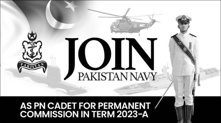 Join Pakistan Army As PN Cadet Permanent Commission
