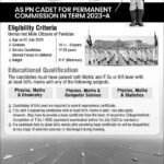 Join Pakistan Navy As PN Cadet