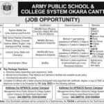 APS OKARA TEACHING JOBS 2023