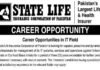 Jobs in State Life Pakistan 2023