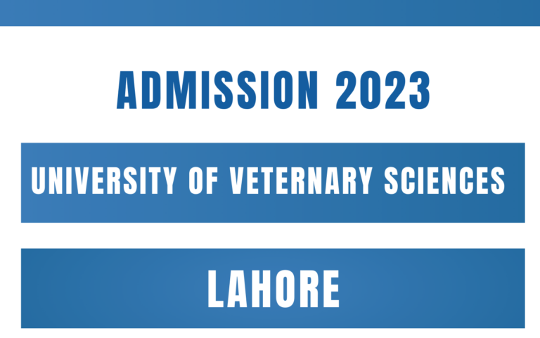 University of Veterinary Lahore Admissions 2023