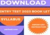 Download UHS Guide/Syllabus Booklet & Instructions For Entry Test