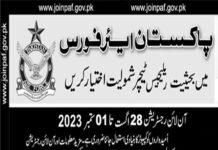 Join Pakistan Air Force as Religious Teacher