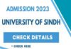 University of Sindh Karachi Admission 2023