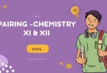 Pairing Scheme Chemistry Inter Part 1 & 2 (11th & 12th) 2024