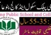 Army Public School and College Panno Aqil Jobs 2024