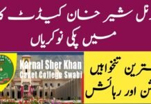 Karnal Sher Khan Cadet College Sawabi Teaching and Non Teaching Jobs 2024