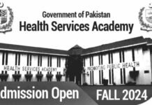 Health Services Academy Admissions Fall 2024