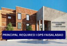 Principal Required For DPS Faisalabad