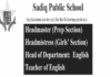 Teaching and Head Master Jobs at Sadiq Public School