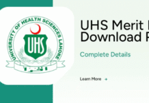 Download UHS Merit List MBBS 2025