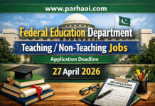 Federal Government Teaching and Non Teaching Jobs 2026