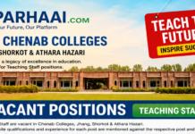 Apply for Teaching Staff Jobs at Chenab Colleges in Jhang