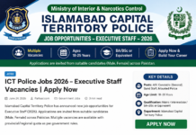 ICT Police Jobs 2026 – Executive Staff Vacancies Announced | Apply Online