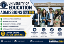 University of Education Admissions Lahore Fall 2026