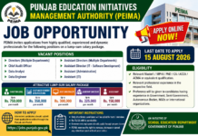 PEIMA Jobs 2026 | Punjab Education Initiatives Management Authority Latest Vacancies