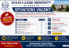 Quaid-i-Azam University Islamabad Jobs 2026 – Multiple Vacancies Announced