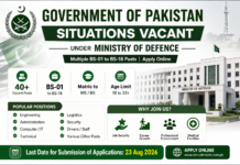 Job Opportunities In Ministry of Defence