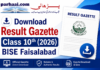 Download Gazette Class 10th Faisalabad Board 2026