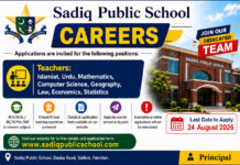 Sadiq Public School Jobs 2026 – Teaching Vacancies | Apply Online