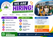 Teaching Jobs at Sundar STEM Micro Campuses