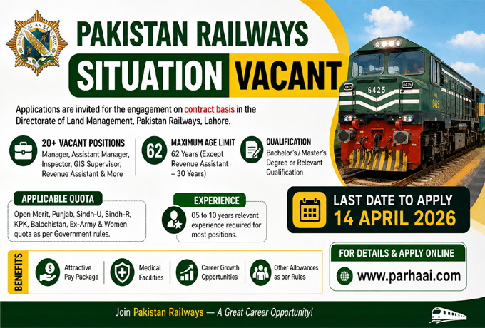 pAK rAILWY JOBS 2026